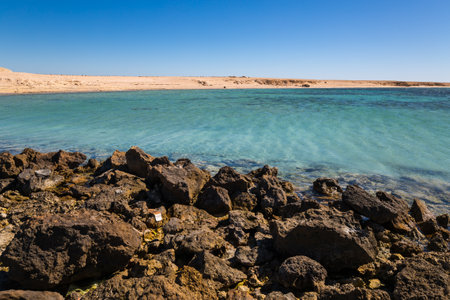 Ras Muhammad National Park, located in Egypt on the Sinai Peninsulaの写真素材