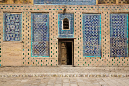 Tash-Khauli Palace Complex of Khiva's khans is one of the best examples of Asian secular architecture of the 19th century, Uzbekistanの写真素材
