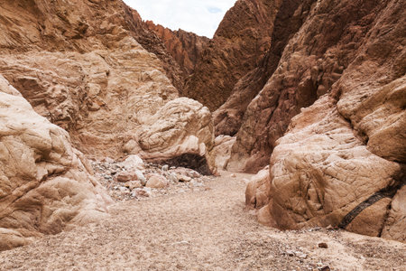 Wadi El Veshwash canyon in Sinai Peninsula, Egypt