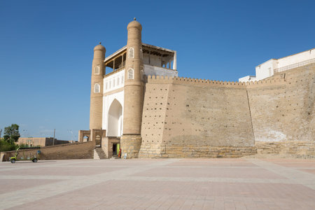 The Ark of Bukhara is a massive fortress located in the city of Bukhara, Uzbekistan