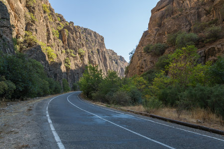 View of the mountains in the autumn, Armeniaの写真素材