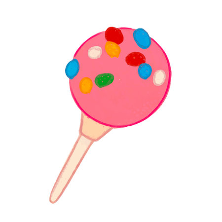 Candy lollipop on a white background. Vector illustration.のイラスト素材