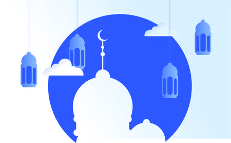 Ramadan is a month of fasting, reflection, devotion, generosity and sacrifice observed by Muslims around the worldのイラスト素材