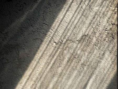 sun light on a cement wallの写真素材