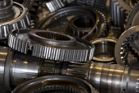 close-up of gears 