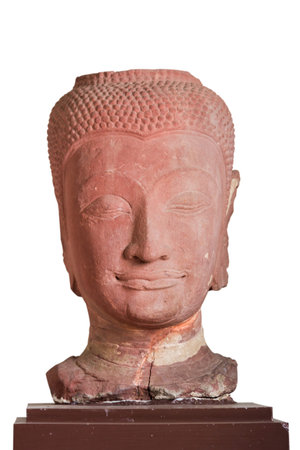 17th - 18th Century A.D. head of a buddha, Ayutthaya styleの写真素材