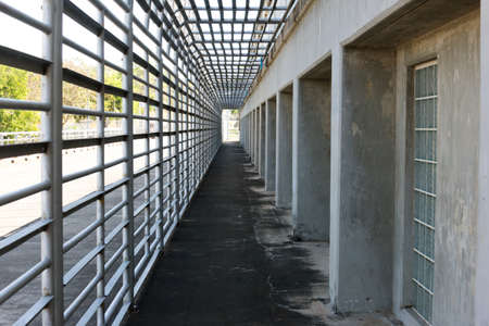 walkway in prisonの写真素材