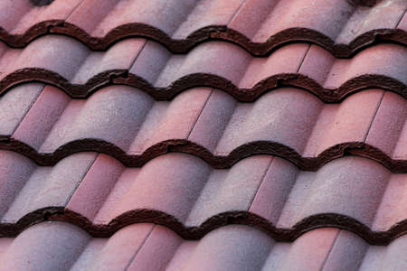 red roof tilesの写真素材
