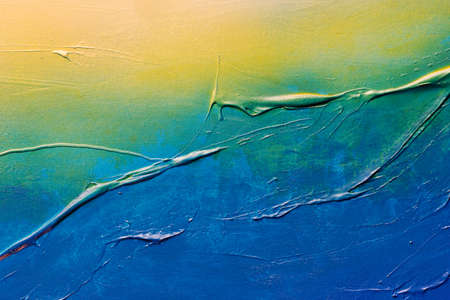 abstract acrylic paints for painting on canvas, backgroundの写真素材