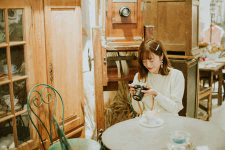 Couple exploring the world together.の写真素材