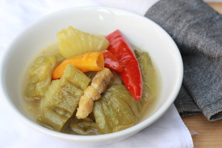 Chinese gourd soup with pork