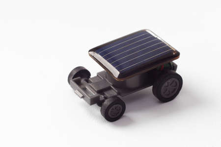 The smallest solar car の写真素材