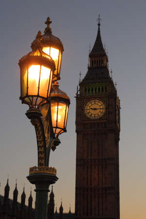 Big Ben Tower in the eveningの写真素材
