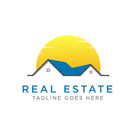 Real Estate Logo Design Inspiration, Vector illustrationのイラスト素材