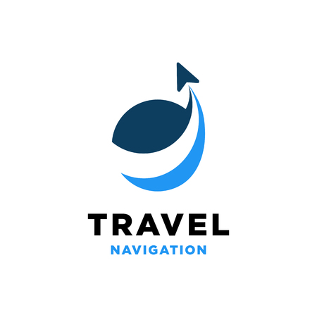 Travel Navigation Logo Design Inspirationのイラスト素材