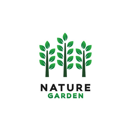 Green Garden Logo Design Inspirationのイラスト素材