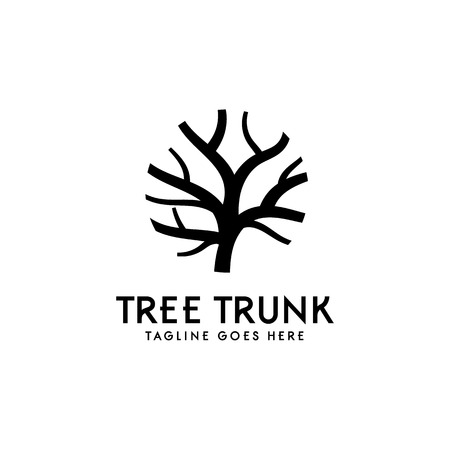 Tree Trunk Logo Design Inspirationのイラスト素材