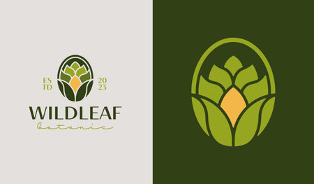 Leaf Flower Plant Template. Universal creative premium symbol. Vector illustration. Creative Minimal design template. Symbol for Corporate Business Identityのイラスト素材