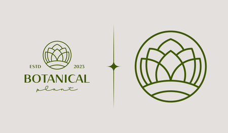 Leaf Flower Tree monoline. Universal creative premium symbol. Vector sign icon logo template. Vector illustrationのイラスト素材