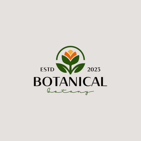 Leaf Flower Plant Logo Template. Universal creative premium symbol. Vector illustration. Creative Minimal design template. Symbol for Corporate Business Identityのイラスト素材
