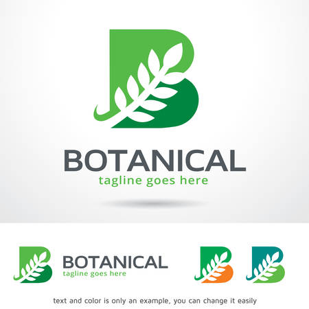 Botanical Letter B Logo Template Design Vectorのイラスト素材