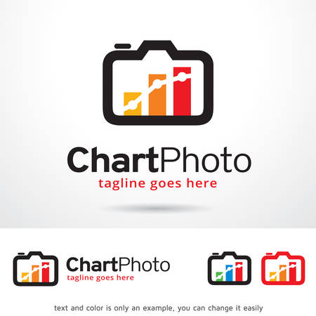 Chart Photo  Logo Template Design Vectorのイラスト素材