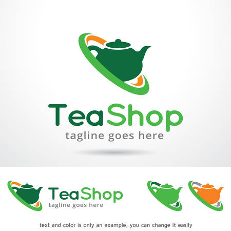 Tea Shop Template Design Vectorのイラスト素材
