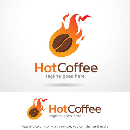 Hot Coffee Logo Template Design Vectorのイラスト素材