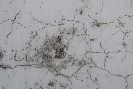 Cracks on old cement walls.