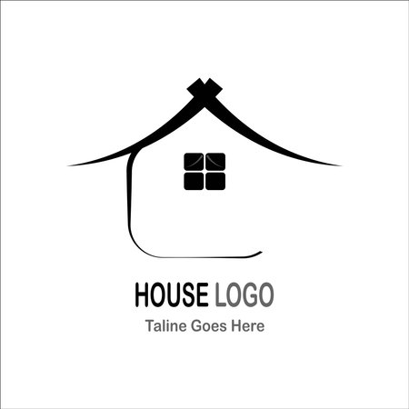 Real Estate logo, Builder logo. Usable for Construction Architecture Building Logo Design Template Element.のイラスト素材