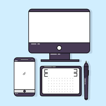 flat design illustrationのイラスト素材