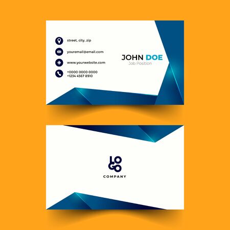 abstract and modern  business card designのイラスト素材