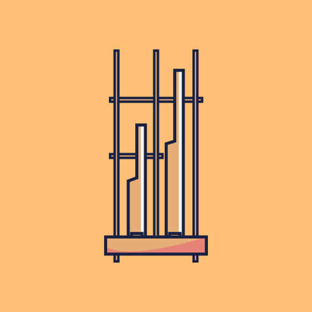 illustration of traditional angklung instrumentのイラスト素材