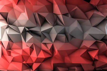 gradient red and black polygon backgroundの写真素材