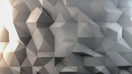 abstract white polygon backgroundの写真素材