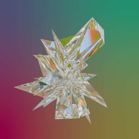 abstract polygon diamondの写真素材