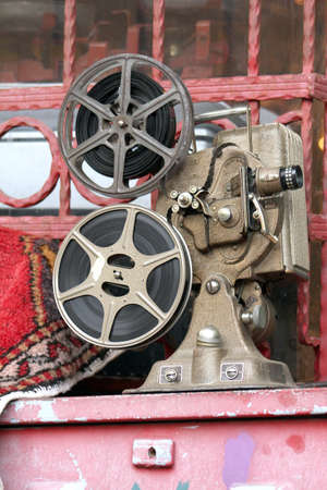 Antique shop and nostalgia old camera movieの写真素材