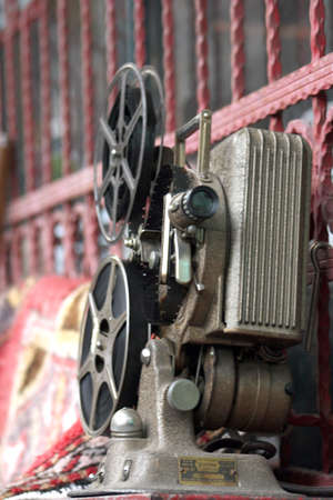 Antique shop and nostalgia old camera movieの写真素材