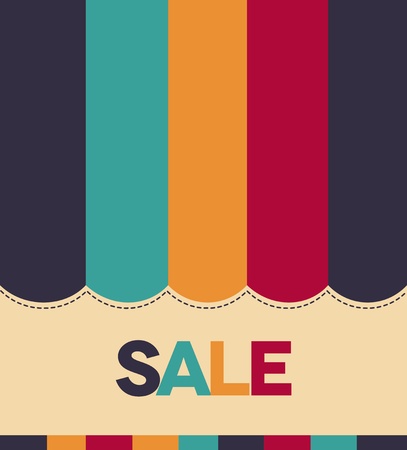 Colorful Sale concept  Bright and eye catching のイラスト素材