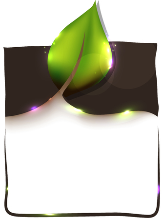 Green leaf background,  beautiful bright green and brown colors with light splashes.のイラスト素材