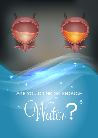Are You drinking enough water?のイラスト素材