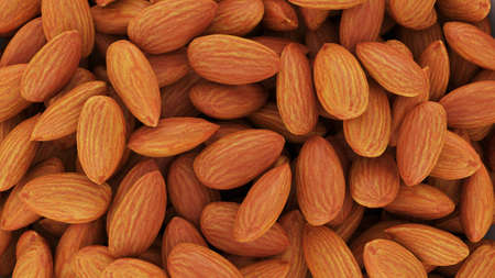 close up of almondsの写真素材