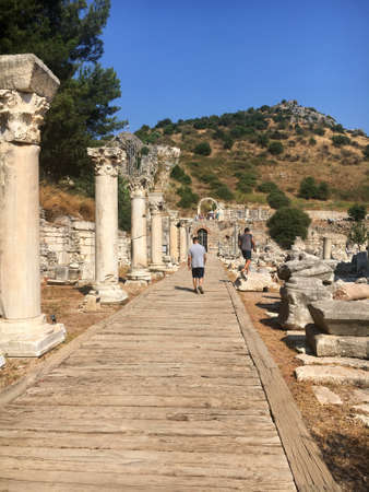 Ephesus, Turkey, - 31 July 2019: Ephesus is a World Heritage site.のeditorial素材