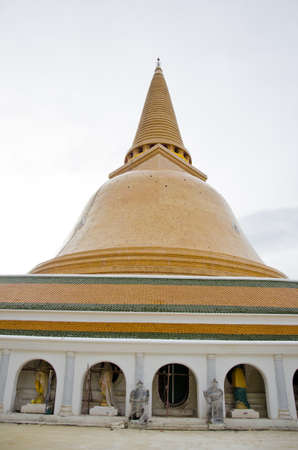 stupa at Nakhonpathom,Thailandの写真素材