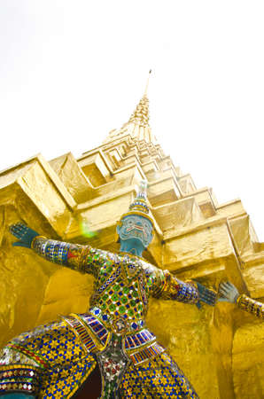 Giant thai in wat phra kaewの写真素材