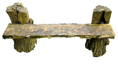 wooden chair on white backgroundの写真素材