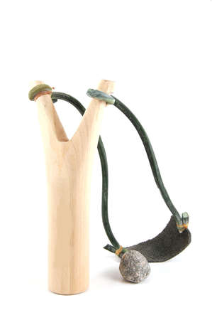 New slingshot isolated on a white backgroundの写真素材
