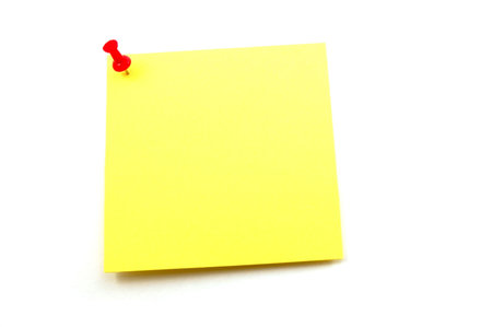 note paper isolated on a white background
