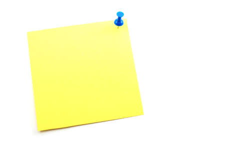 note paper isolated on a white backgroundの写真素材