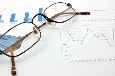 A graph which shows the economic growthの写真素材